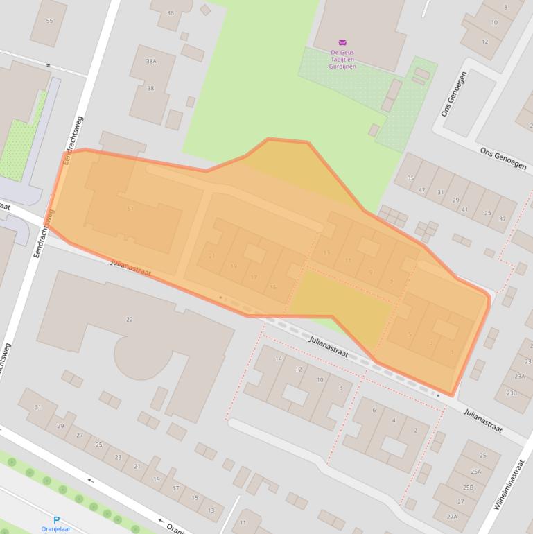 Kaart van postcodegebied 3297CD.