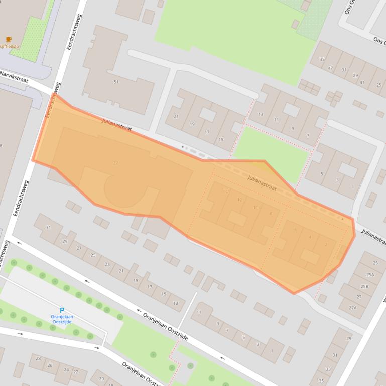 Kaart van postcodegebied 3297CE.