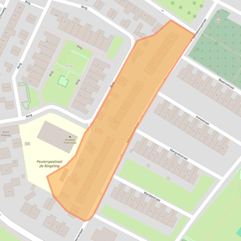 Kaart van postcodegebied 3297CP.