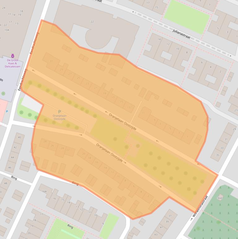Kaart van postcodegebied 3297CS.