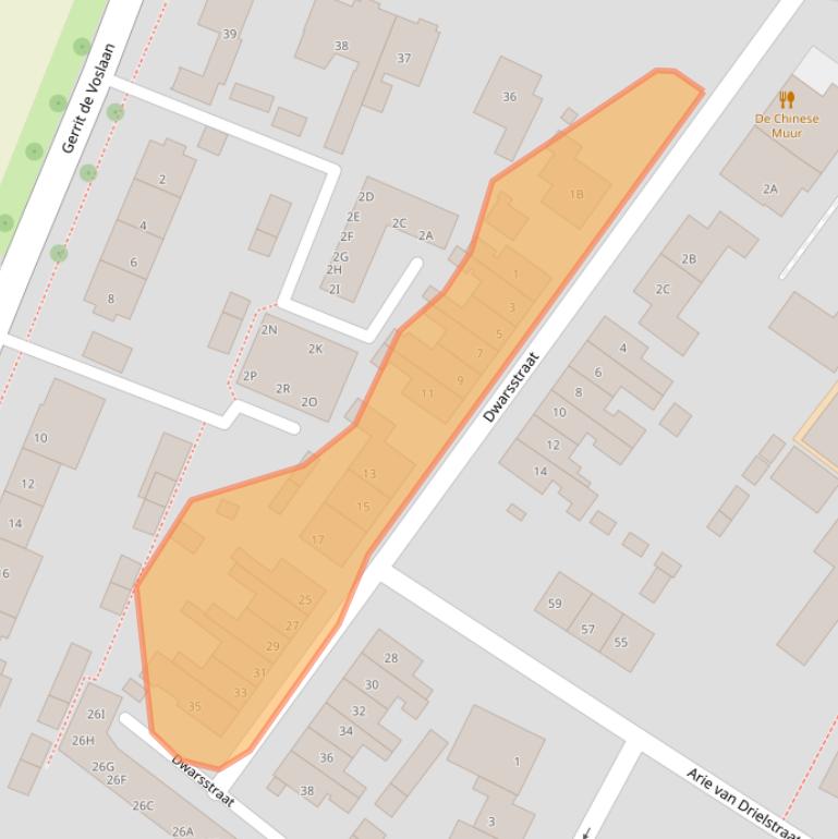 Kaart van postcodegebied 3297ED.