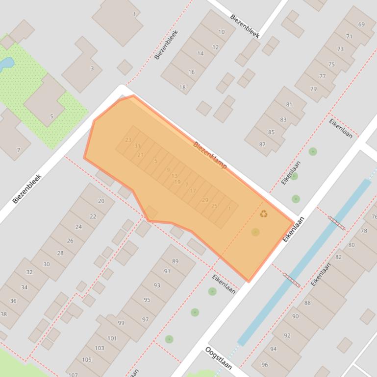 Kaart van postcodegebied 3297GE.