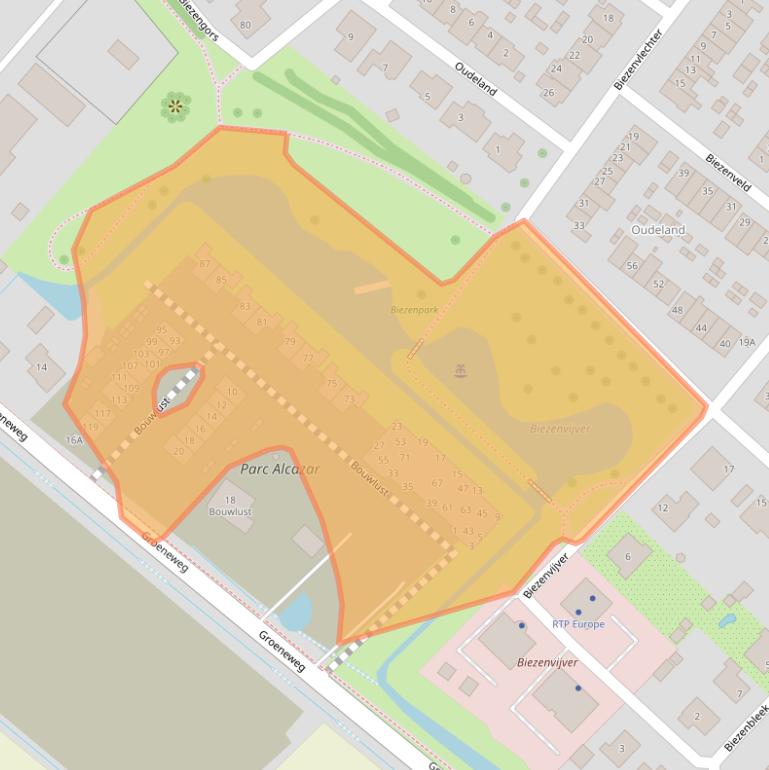 Kaart van postcodegebied 3297GP.