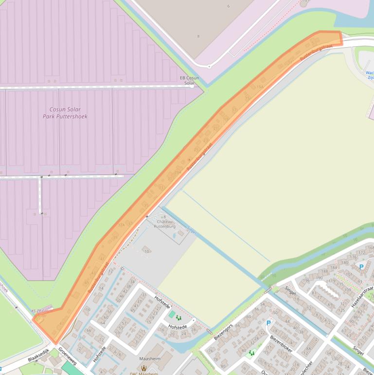 Kaart van postcodegebied 3297LE.