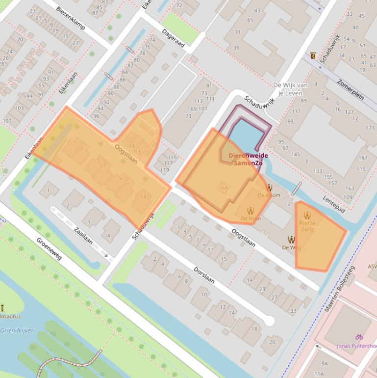 Kaart van postcodegebied 3297SK.