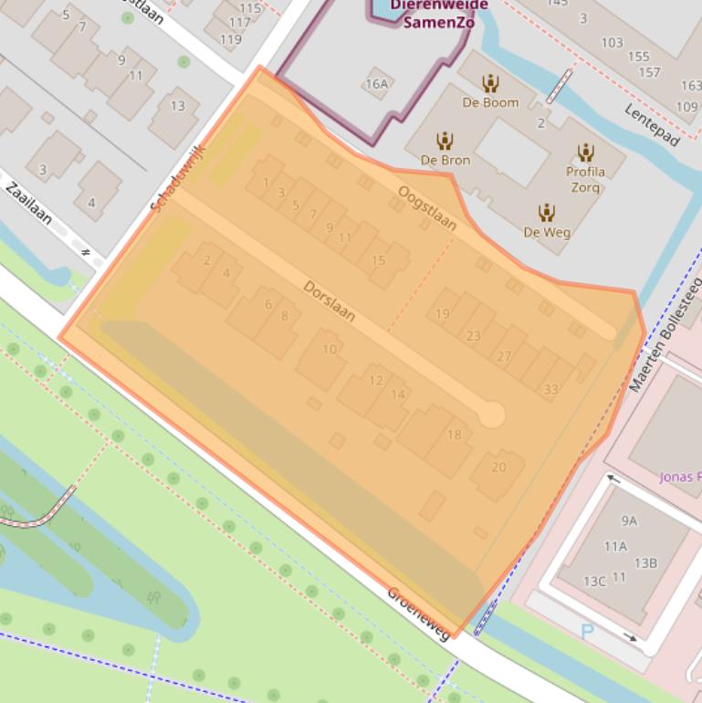 Kaart van postcodegebied 3297SM.