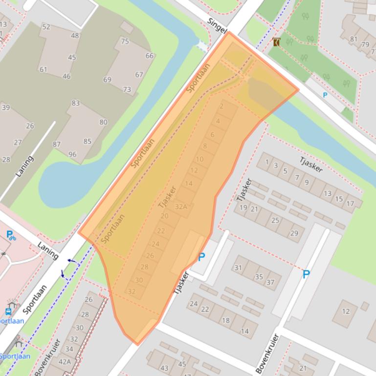 Kaart van postcodegebied 3297TS.