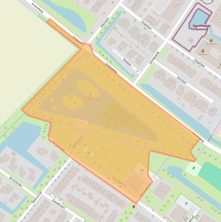 Kaart van postcodegebied 3297WG.