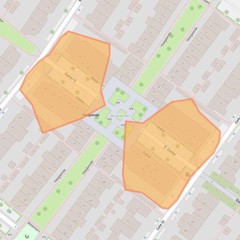Kaart van postcodegebied 3297WR.