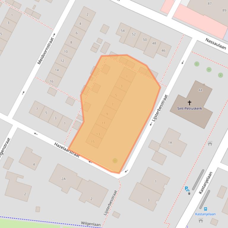 Kaart van postcodegebied 3297XN.