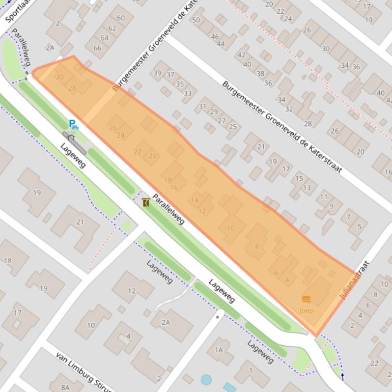 Kaart van postcodegebied 3299AN.