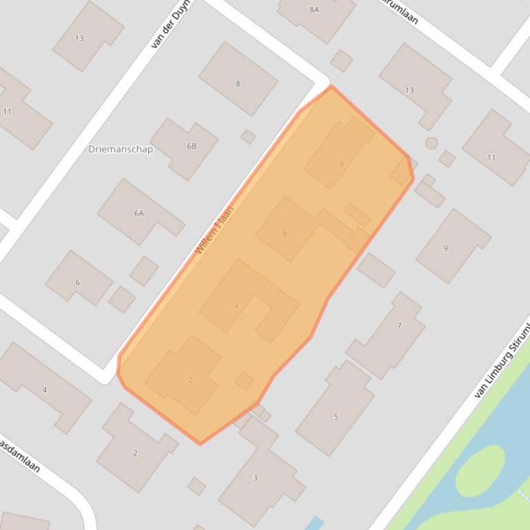 Kaart van postcodegebied 3299AV.