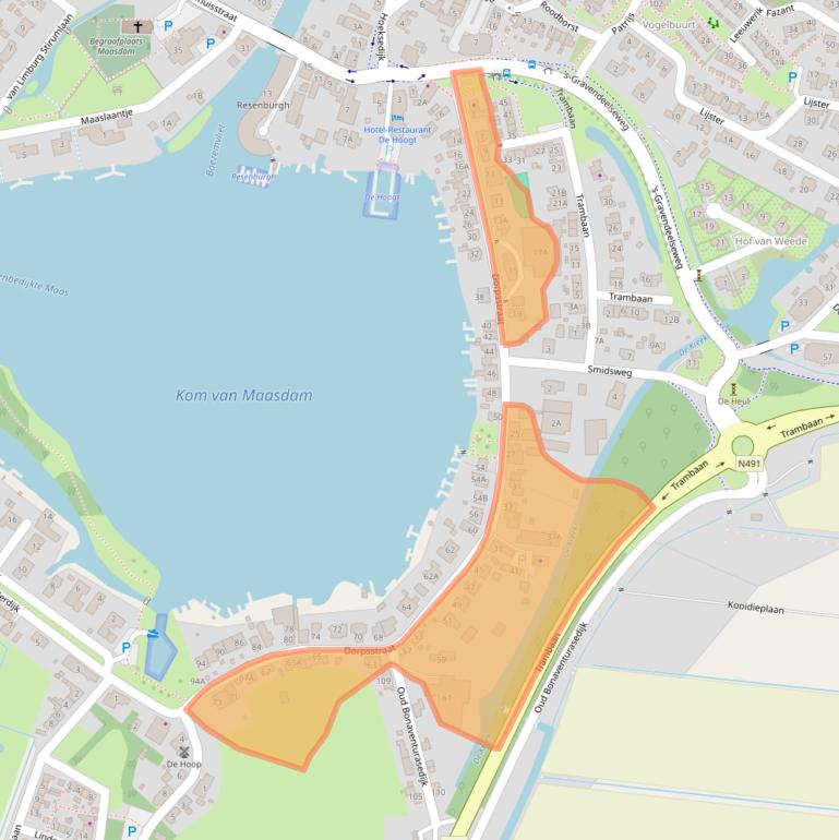 Kaart van postcodegebied 3299BB.