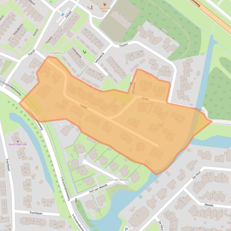 Kaart van postcodegebied 3299BT.