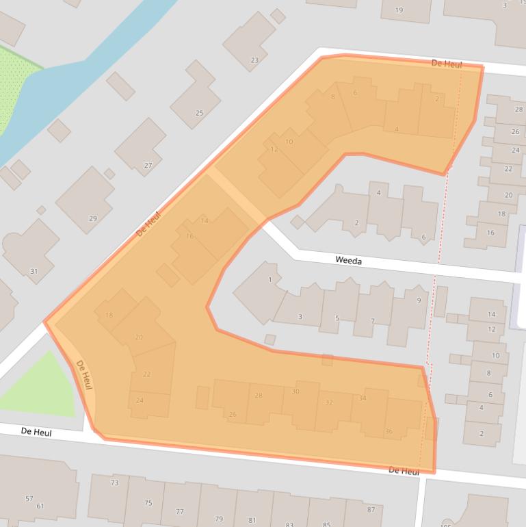 Kaart van postcodegebied 3299WH.