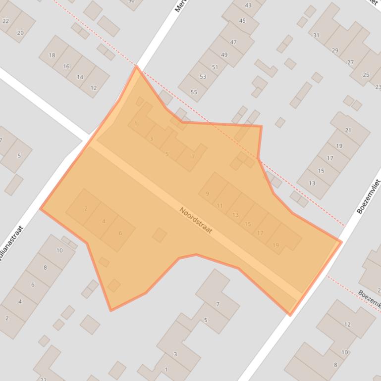 Kaart van postcodegebied 3299XR.