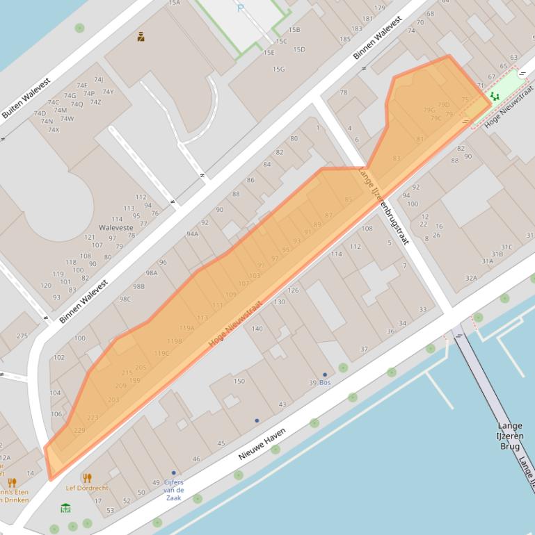 Kaart van postcodegebied 3311AJ.