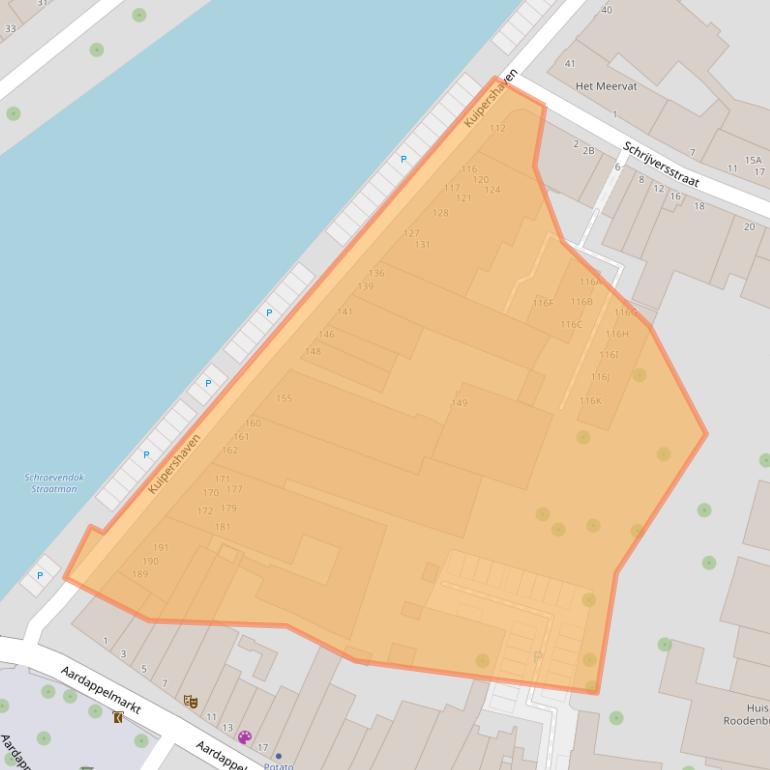 Kaart van postcodegebied 3311AM.