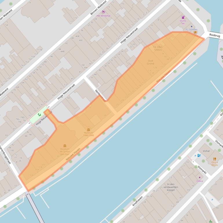 Kaart van postcodegebied 3311AP.