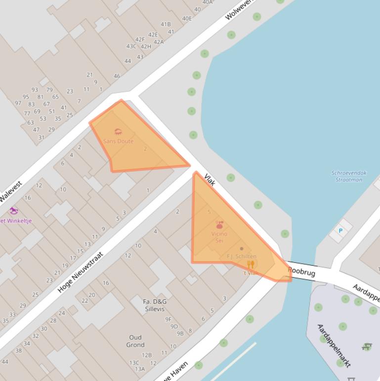 Kaart van postcodegebied 3311AT.