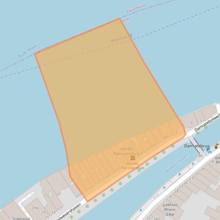 Kaart van postcodegebied 3311AV.