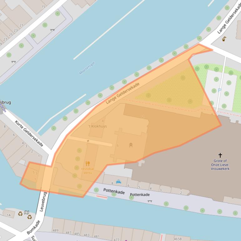 Kaart van postcodegebied 3311CJ.