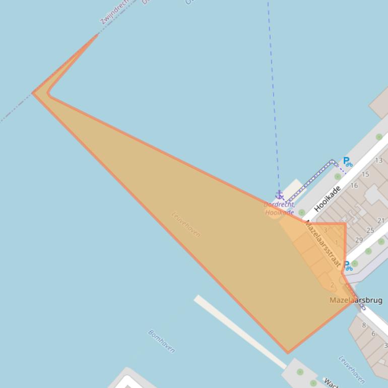 Kaart van postcodegebied 3311CL.