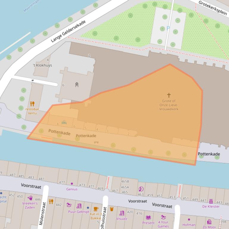 Kaart van postcodegebied 3311CN.