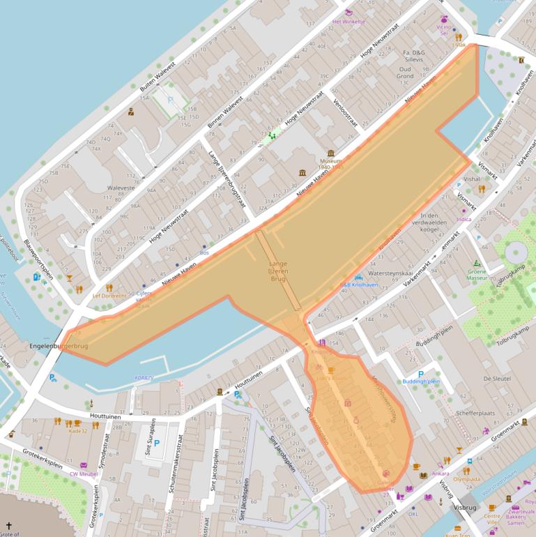 Kaart van postcodegebied 3311CS.