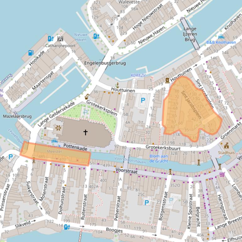 Kaart van postcodegebied 3311CV.