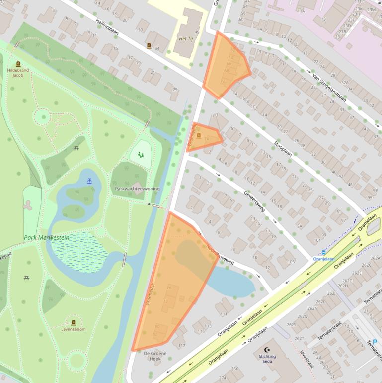 Kaart van postcodegebied 3311DC.