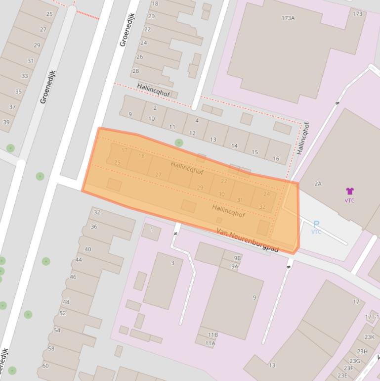 Kaart van postcodegebied 3311DE.