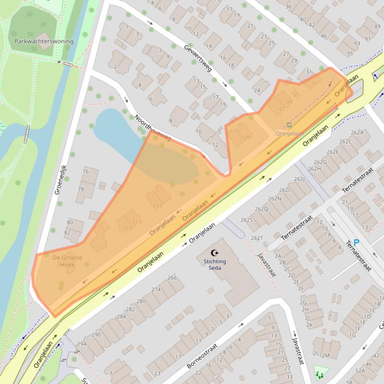 Kaart van postcodegebied 3311DK.