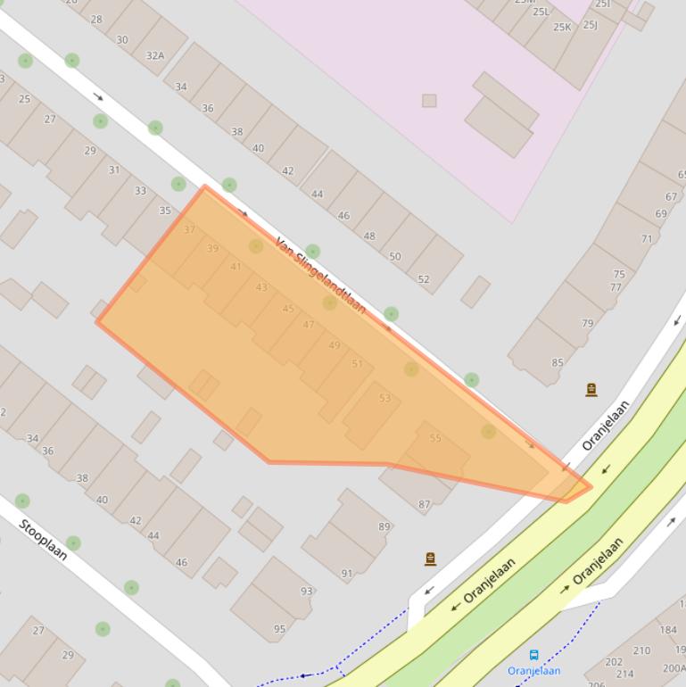 Kaart van postcodegebied 3311DR.