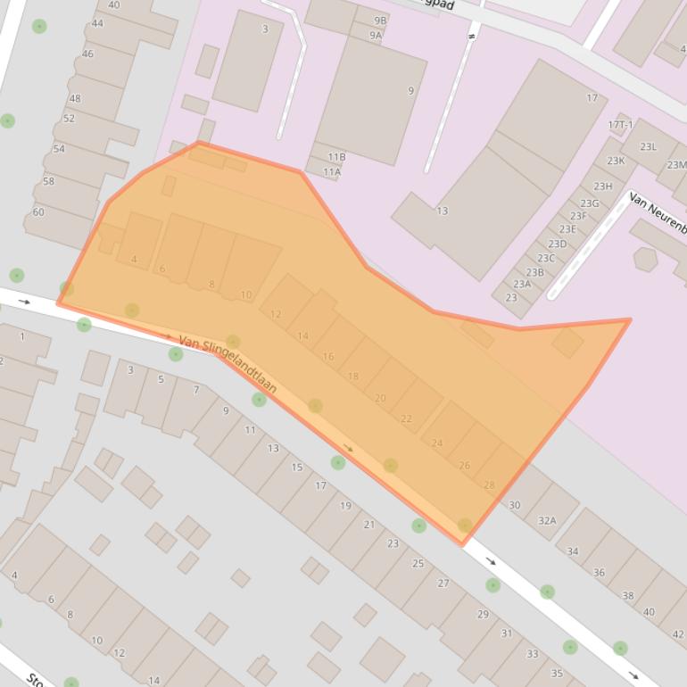 Kaart van postcodegebied 3311DS.