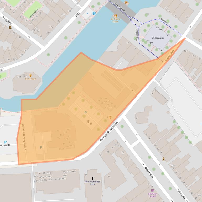 Kaart van postcodegebied 3311GC.