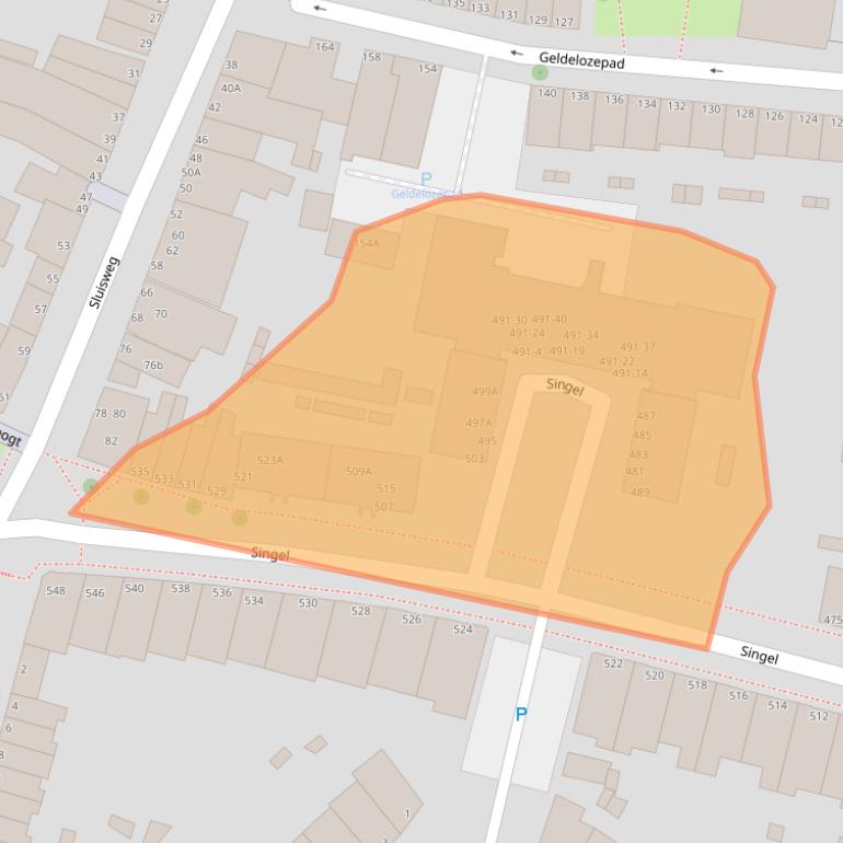Kaart van postcodegebied 3311HJ.
