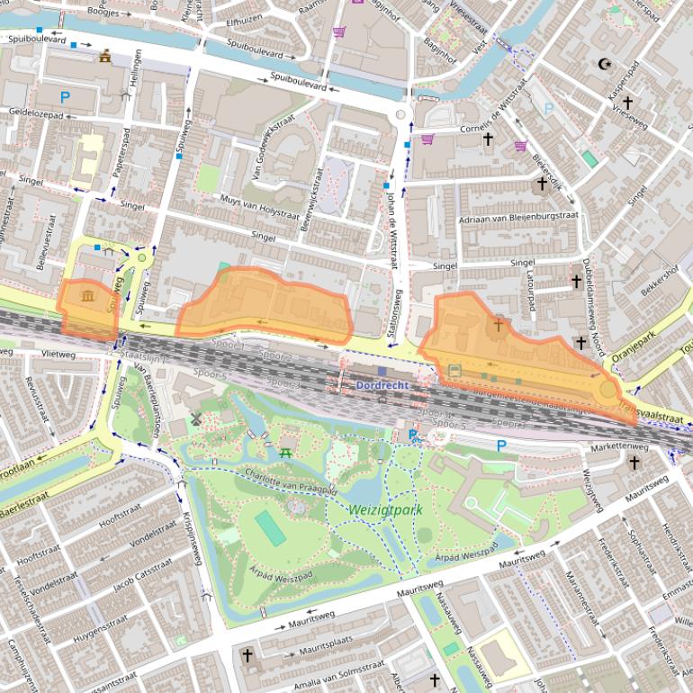 Kaart van postcodegebied 3311JG.