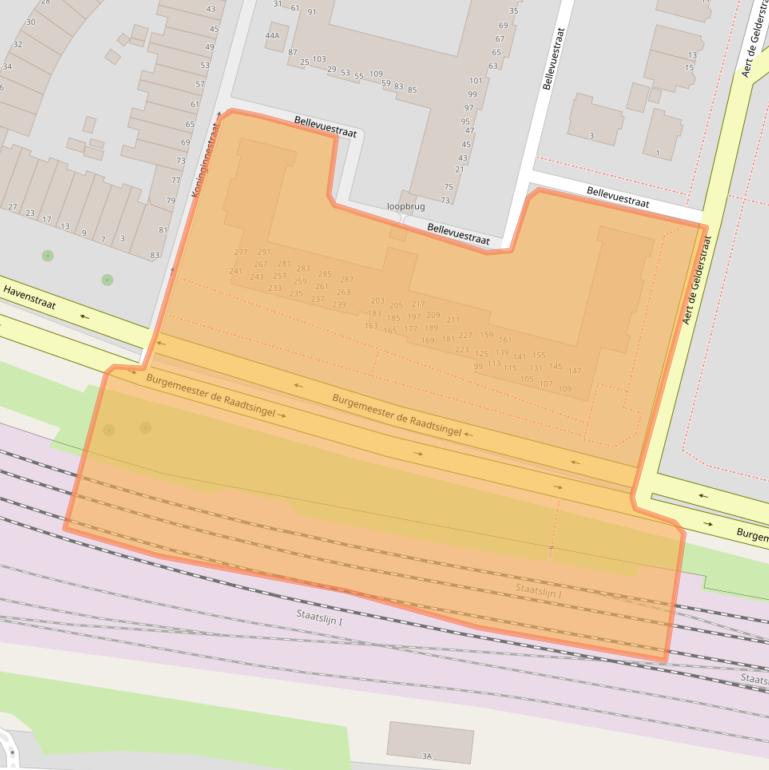 Kaart van postcodegebied 3311JH.