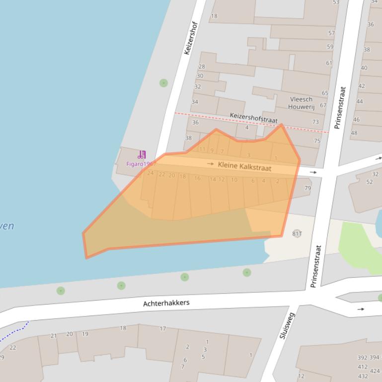 Kaart van postcodegebied 3311JR.