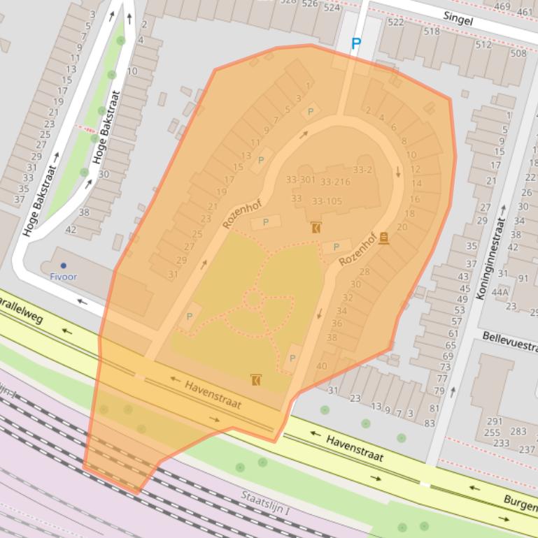 Kaart van postcodegebied 3311JT.