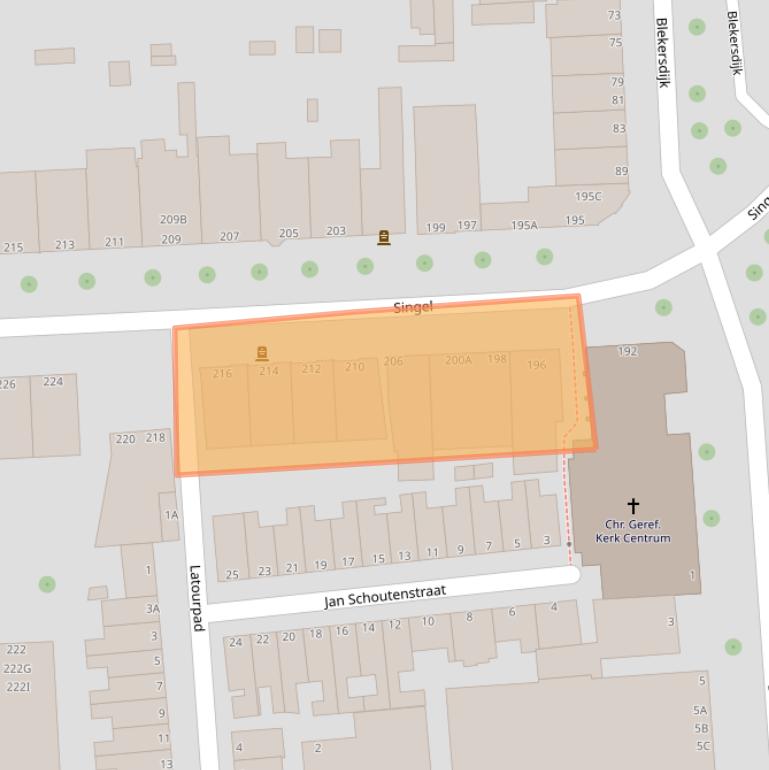 Kaart van postcodegebied 3311KT.