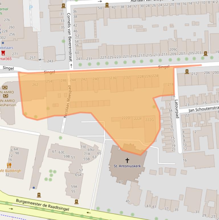 Kaart van postcodegebied 3311KV.