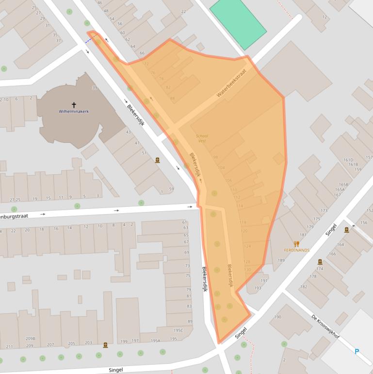 Kaart van postcodegebied 3311LG.