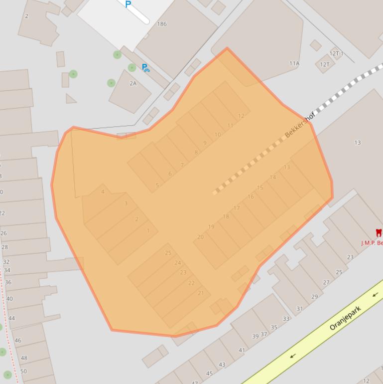 Kaart van postcodegebied 3311LL.