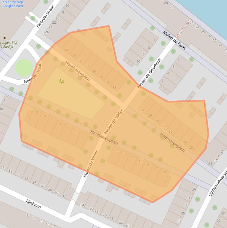 Kaart van postcodegebied 3311MA.