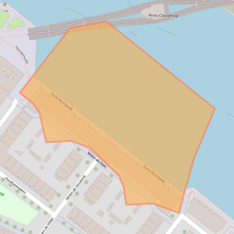 Kaart van postcodegebied 3311MB.