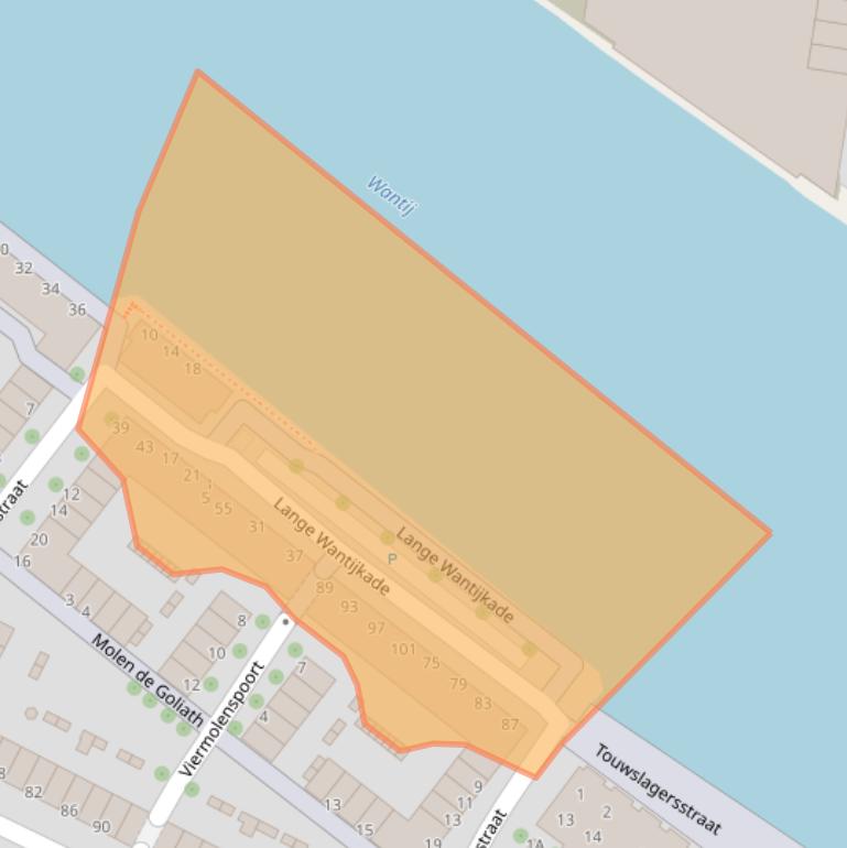 Kaart van postcodegebied 3311MC.