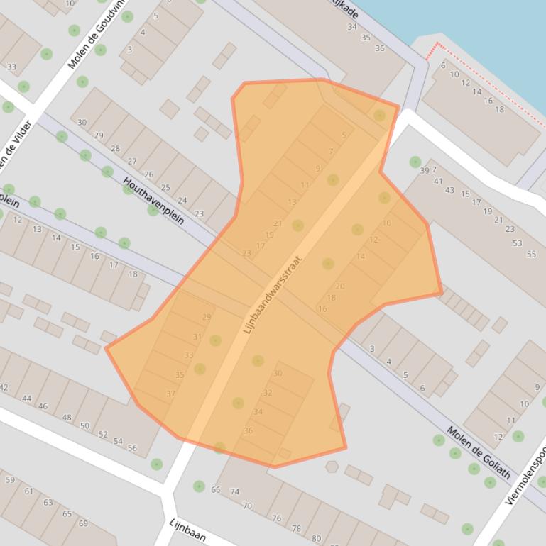 Kaart van postcodegebied 3311MD.