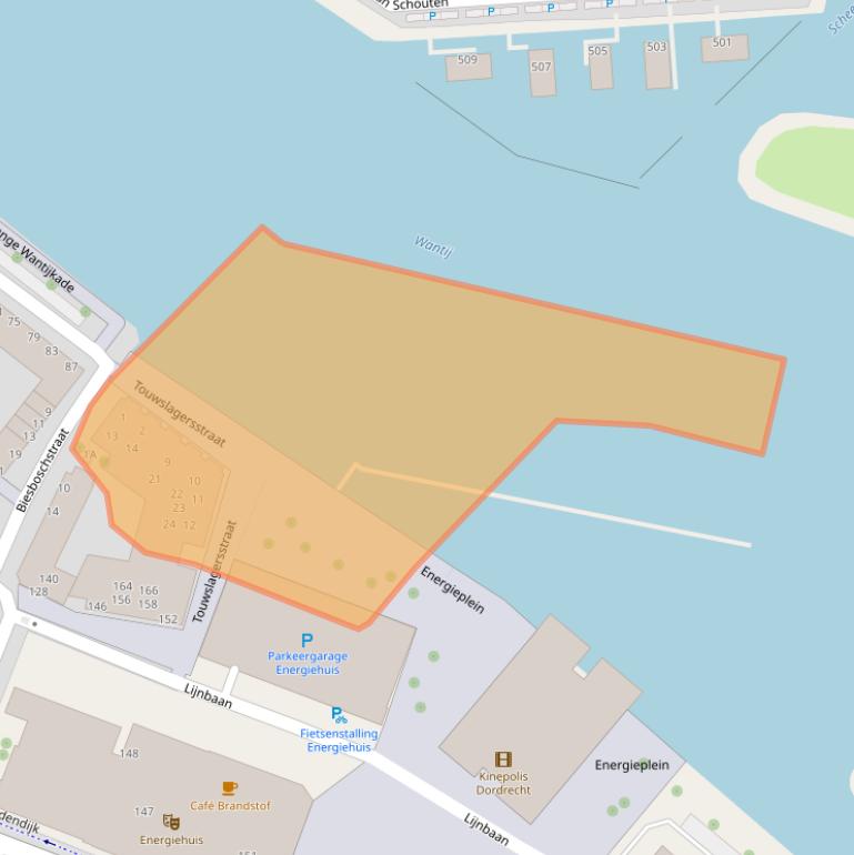 Kaart van postcodegebied 3311MJ.